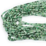Szmaragd oponka fasetowana ok. 3x2 mm