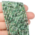 Szmaragd oponka fasetowana ok. 3x2 mm