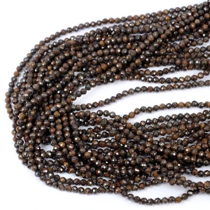 Bronzyt kula fasetowana ok. 3mm