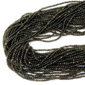 Obsydian złocisty kula gładka ok. 2,5mm