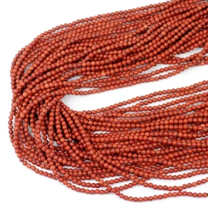 Jaspis czerwony kula gładka ok. 2,5mm