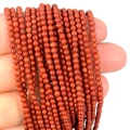 Jaspis czerwony kula gładka ok. 2,5mm
