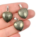 Piryt zawieszka serce ok. 20mm [metal]