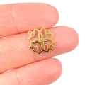 Rozeta 3 mała ok. 15x12mm [łącznik, stal PVD]