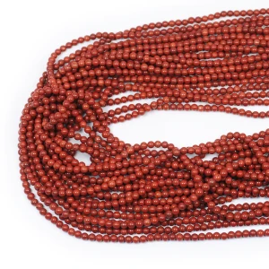 Jaspis czerwony kula gładka ok. 3,3mm