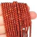 Jaspis czerwony kula gładka ok. 3,3mm