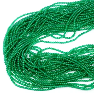 Onyks zielony kula gładka ok. 2,3mm