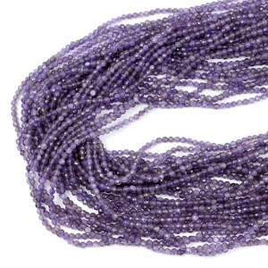 Ametyst kula fasetowana ok. 2,5mm