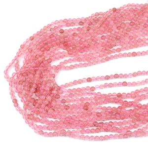 Kwarc truskawkowy kula gładka ok. 3,3mm