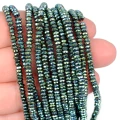 Hematyt niebiesko zielony oponka fasetowana ok. 3x1,2mm [dysk]