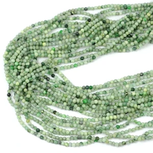 Jadeit naturalny zielony jasny kula gładka ok. 2,5mm