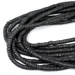 Lawa wulkaniczna talarek ok. 6,5x3mm