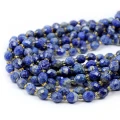 Lapis lazuli oliwka fasetowana ok. 8x6mm