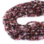 Spinel różowy kostka fasetowana ok. 4x4mm
