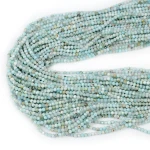 Larimar kula fasetowana ok. 2mm