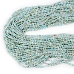 Larimar kula fasetowana ok. 2mm