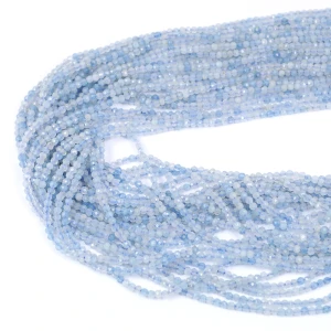 Akwamaryn kula fasetowana ok. 2mm