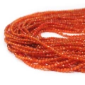 Agat karneol kula fasetowana ok. 2,3mm