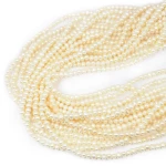 Perła hodowana oponka gładka ok. 3,2-3,5x4,5mm