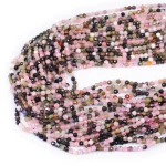 Mix kamieni różowy kula fasetowana ok. 3mm