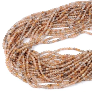 Kamień słoneczny mix kula gładka ok. 3mm