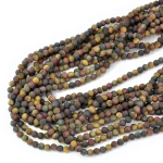 Mix sokole oko, tygrysie oko, bawole oko kula matowa ok. 4mm