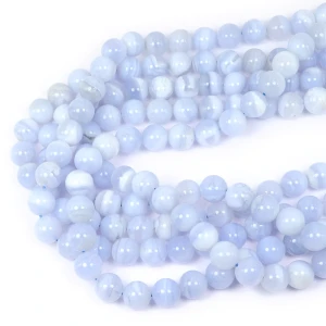 Chalcedon niebieski kula gładka ok. 10mm 