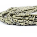 Jaspis dalmatyński talarek ok. 4,5x2,5mm