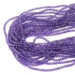 Ametyst szklisty kula fasetowana ok. 3,5mm