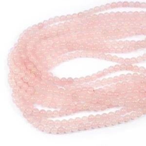 Kwarc różowy madagaskar kula gładka ok. 4,5mm