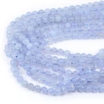 Chalcedon niebieski szklisty kula gładka ok. 6,5mm  