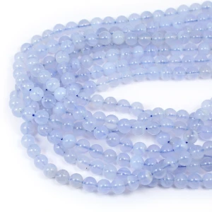 Chalcedon niebieski szklisty kula gładka ok. 6,5mm  