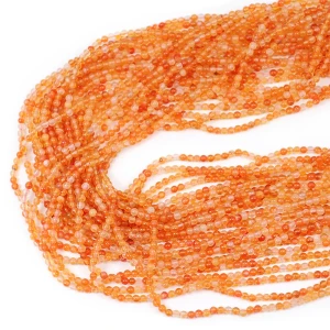 Agat karneol jasny kula gładka ok. 2,3mm