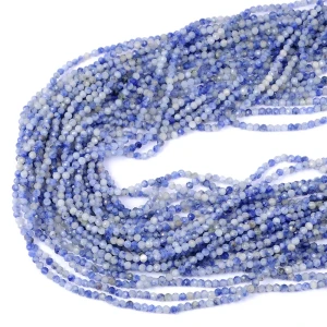 Sodalit jasny kula fasetowana ok. 2,5mm