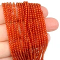 Agat karneol kula gładka ok. 2mm