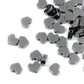 Hematyt grafitowy serce ok. 5x6mm [przekładka, ścięte rogi]