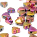 Hematyt różowo złoty wypukłe serce ok. 6x6mm [przekładka]