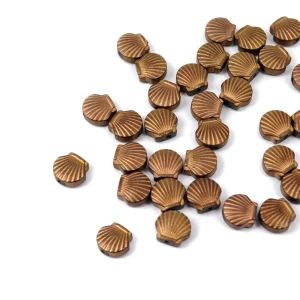 Hematyt brązowy matowy muszelka ok. 7x6mm [przekładka]