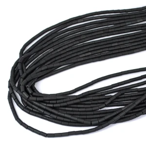 Hematyt czarny walec matowy ok. 3x5mm