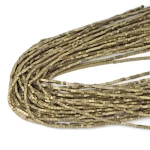 Hematyt jasne złoto kostka matowa ok. 2x2mm