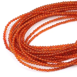 Agat karneol pomarańczowy kula gładka ok. 3mm