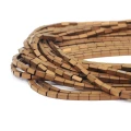 Hematyt miedziane złoto matowy prostopadłościan ok. 2x4mm