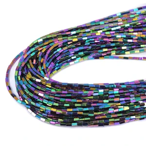 Hematyt multikolor prostopadłościan ok. 2x4mm