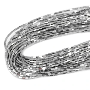 Hematyt srebrny prostopadłościan ok. 2x4mm