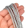 Hematyt srebrny matowy walec ok. 3x5mm