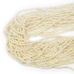 Perła hodowana biała oponka nieregularna ok. 2x2,5mm