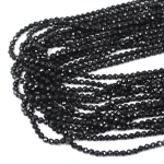 Turmalin czarny kula fasetowana ok. 3 mm