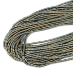 Hematyt zielono złoty matowy walec ok. 3x5mm 