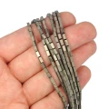 Hematyt stare srebro matowy prostopadłościan ok. 2x4mm
