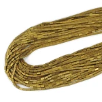 Hematyt złoto matowy prostopadłościan ok. 2x4mm